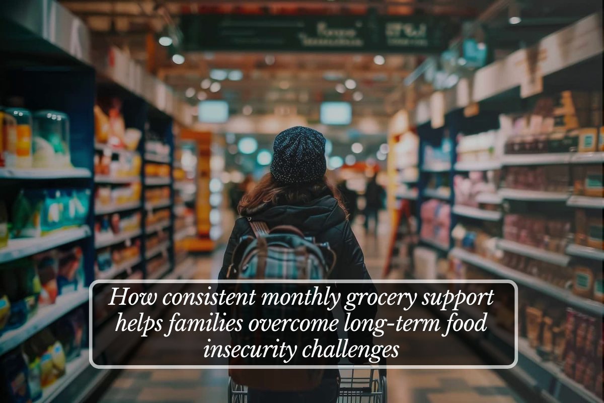 How consistent monthly grocery support helps families overcome long-term food insecurity challenges