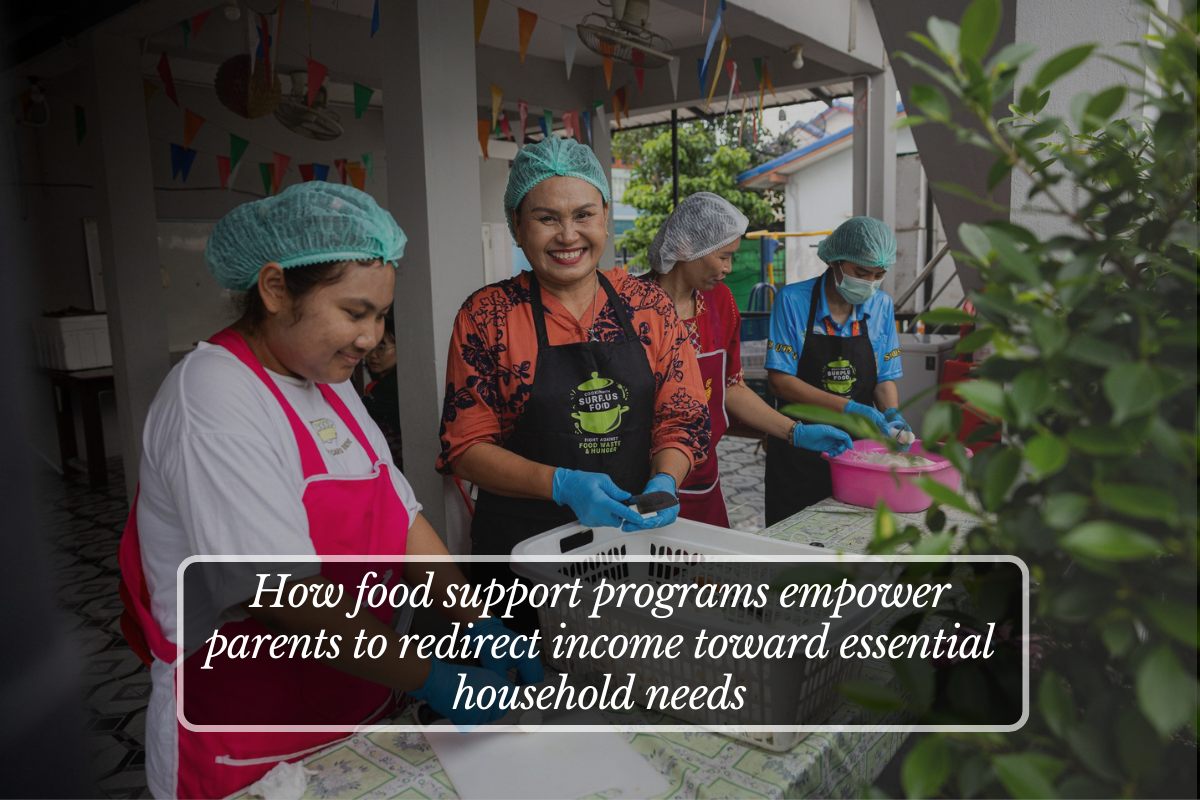 How food support programs empower parents to redirect income toward essential household needs